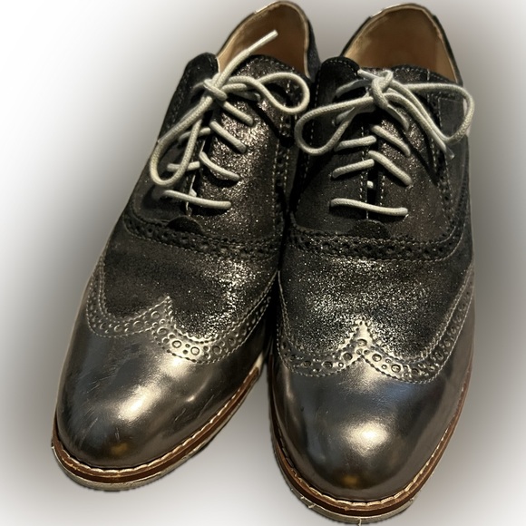 Cole Haan Metallic Oxfords - Picture 1 of 9